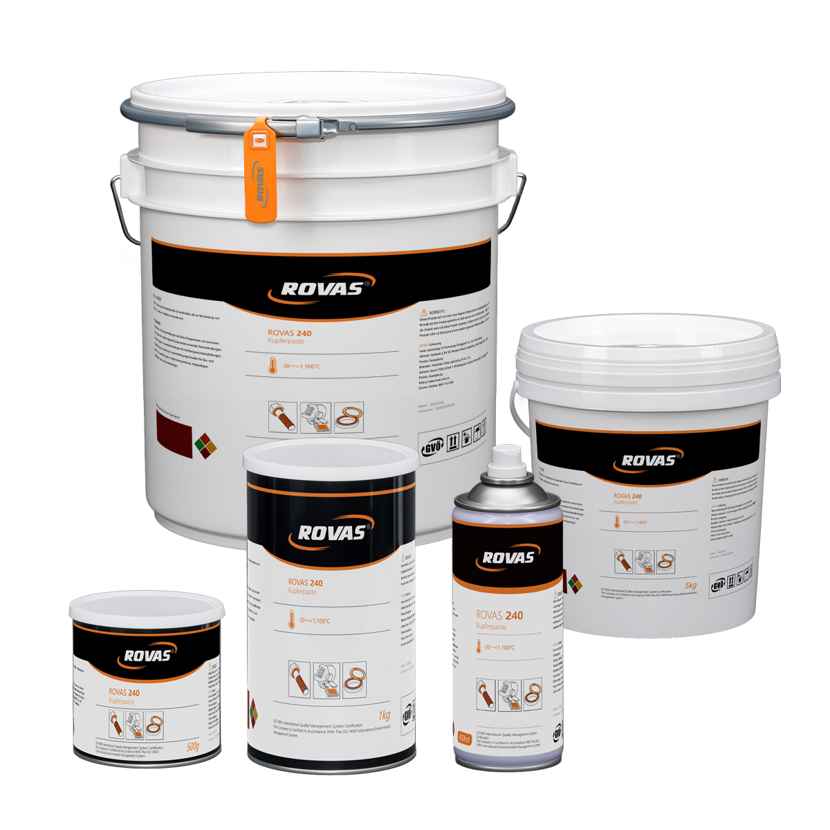 ROVAS 241 구리 페이스트, 스프레이