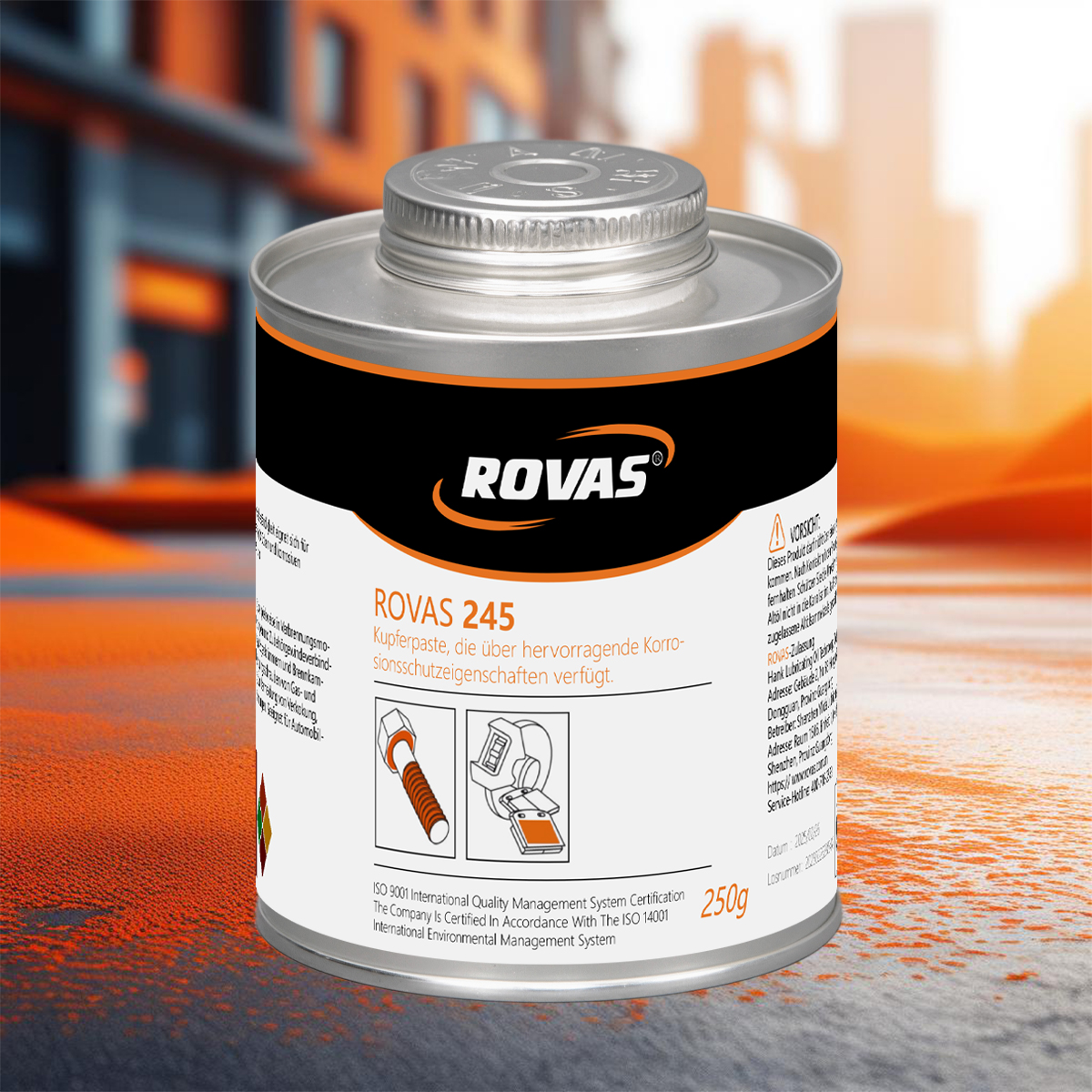 내식성이 높은 ROVAS 245 구리 페이스트