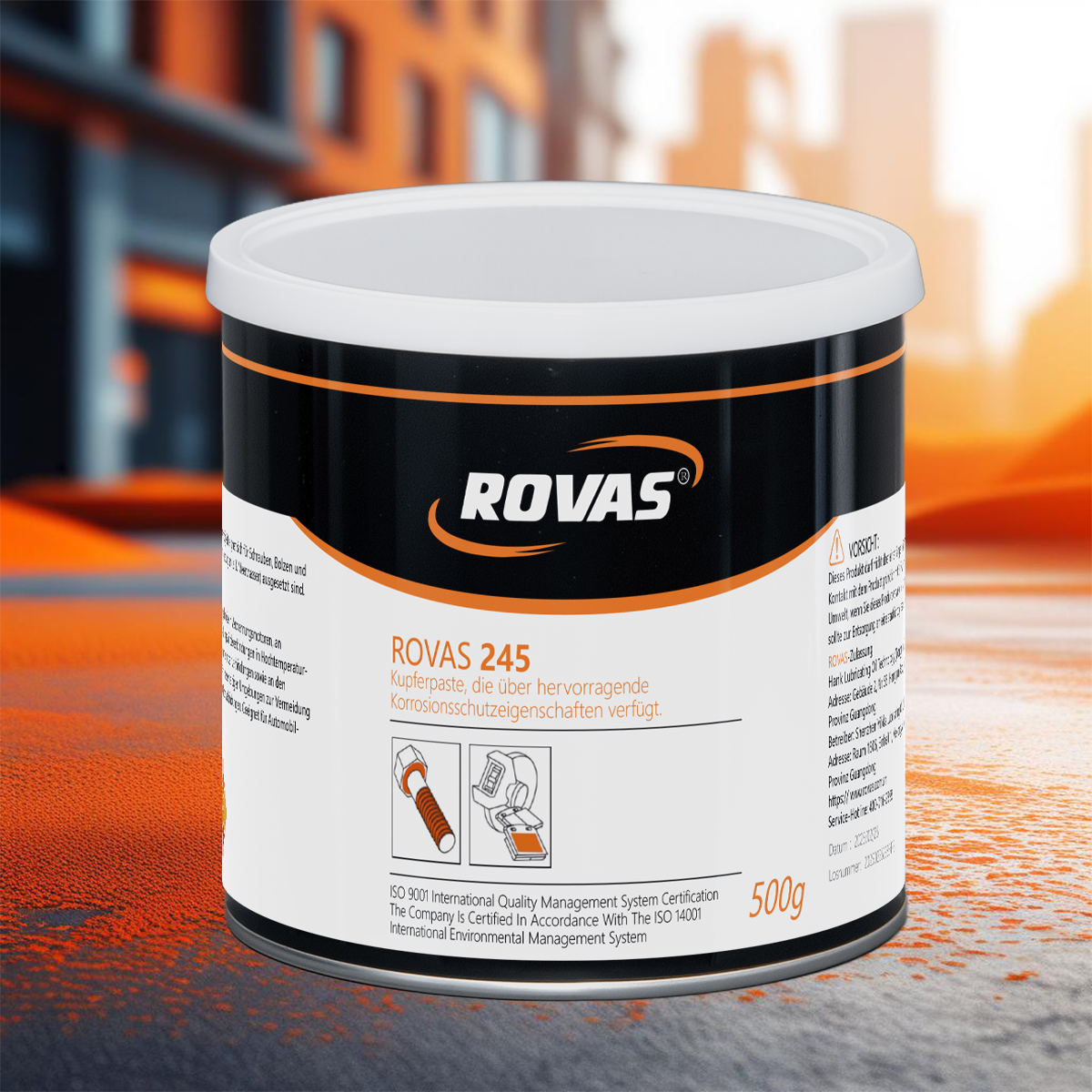ROVAS 245 铜膏, 具有高效防腐性能
